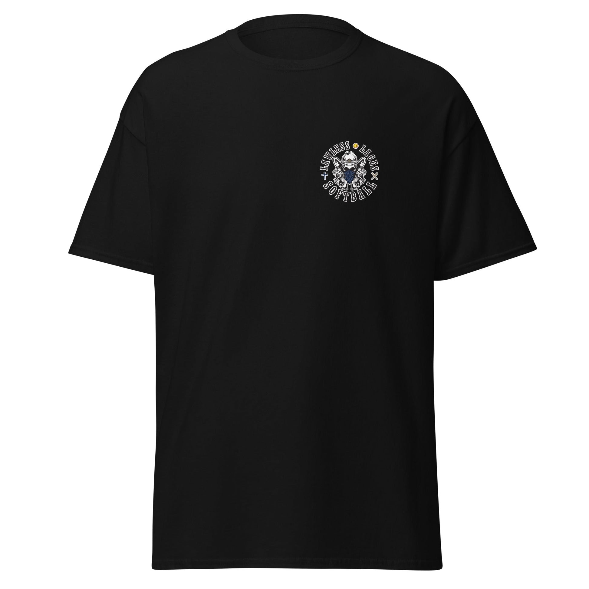 Classic | T-Shirt | Lawless Laces Softball | Outlined Pocket Logo