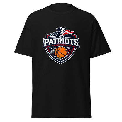 Classic | T-Shirt | LFMS Athletics | Patriots Basketball Logo