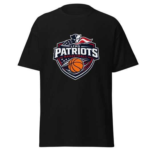 Classic | T-Shirt | LFMS Athletics | Patriots Basketball Logo
