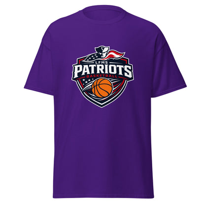 Classic | T-Shirt | LFMS Athletics | Patriots Basketball Logo