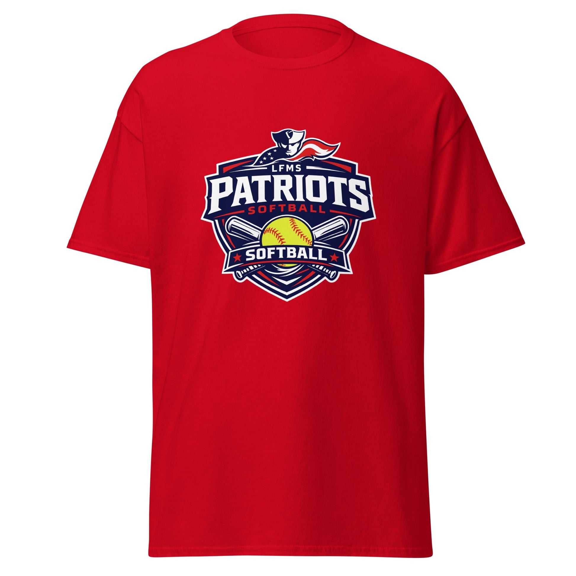 Classic | T-Shirt | LFMS Athletics | Patriots Softball Logo