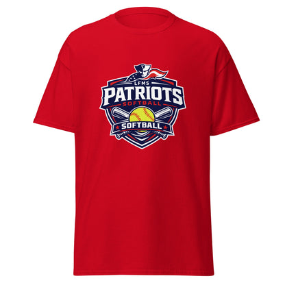 Classic | T-Shirt | LFMS Athletics | Patriots Softball Logo