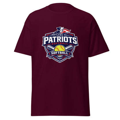 Classic | T-Shirt | LFMS Athletics | Patriots Softball Logo
