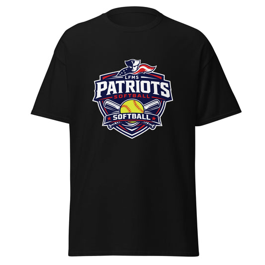 Classic | T-Shirt | LFMS Athletics | Patriots Softball Logo