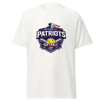 Classic | T-Shirt | LFMS Athletics | Patriots Softball Logo