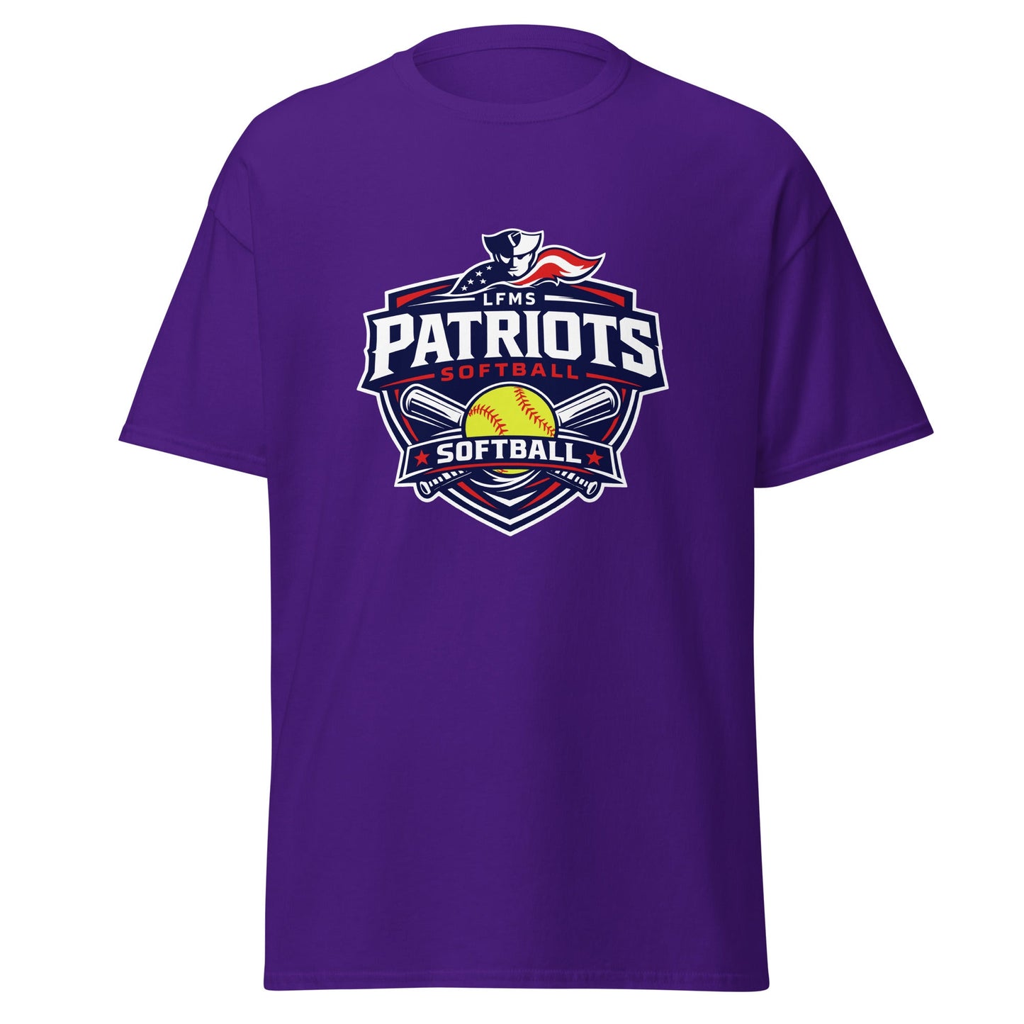 Classic | T-Shirt | LFMS Athletics | Patriots Softball Logo