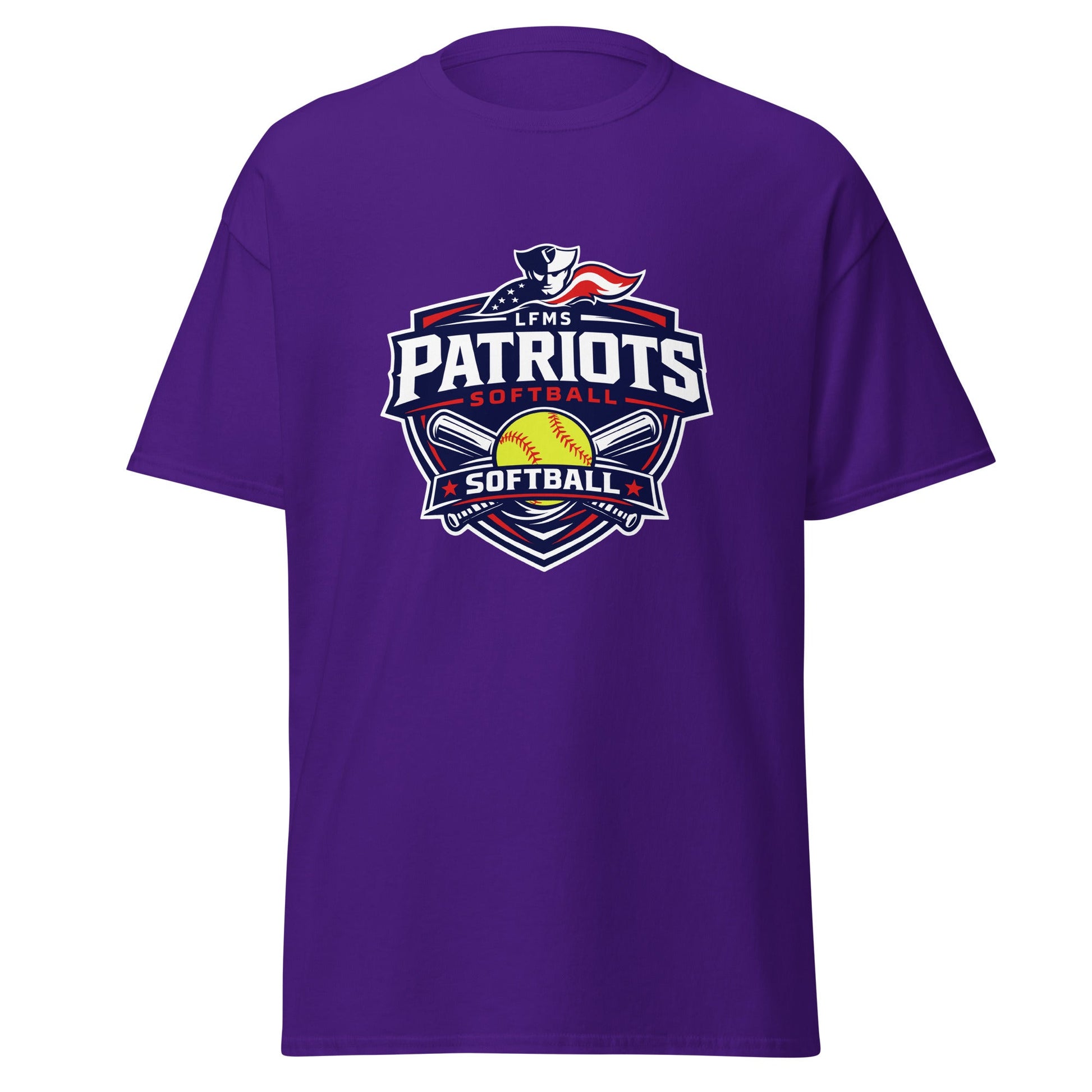 Classic | T-Shirt | LFMS Athletics | Patriots Softball Logo