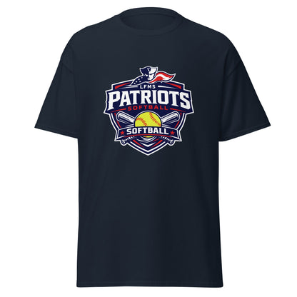 Classic | T-Shirt | LFMS Athletics | Patriots Softball Logo
