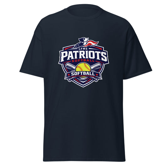 Classic | T-Shirt | LFMS Athletics | Patriots Softball Logo