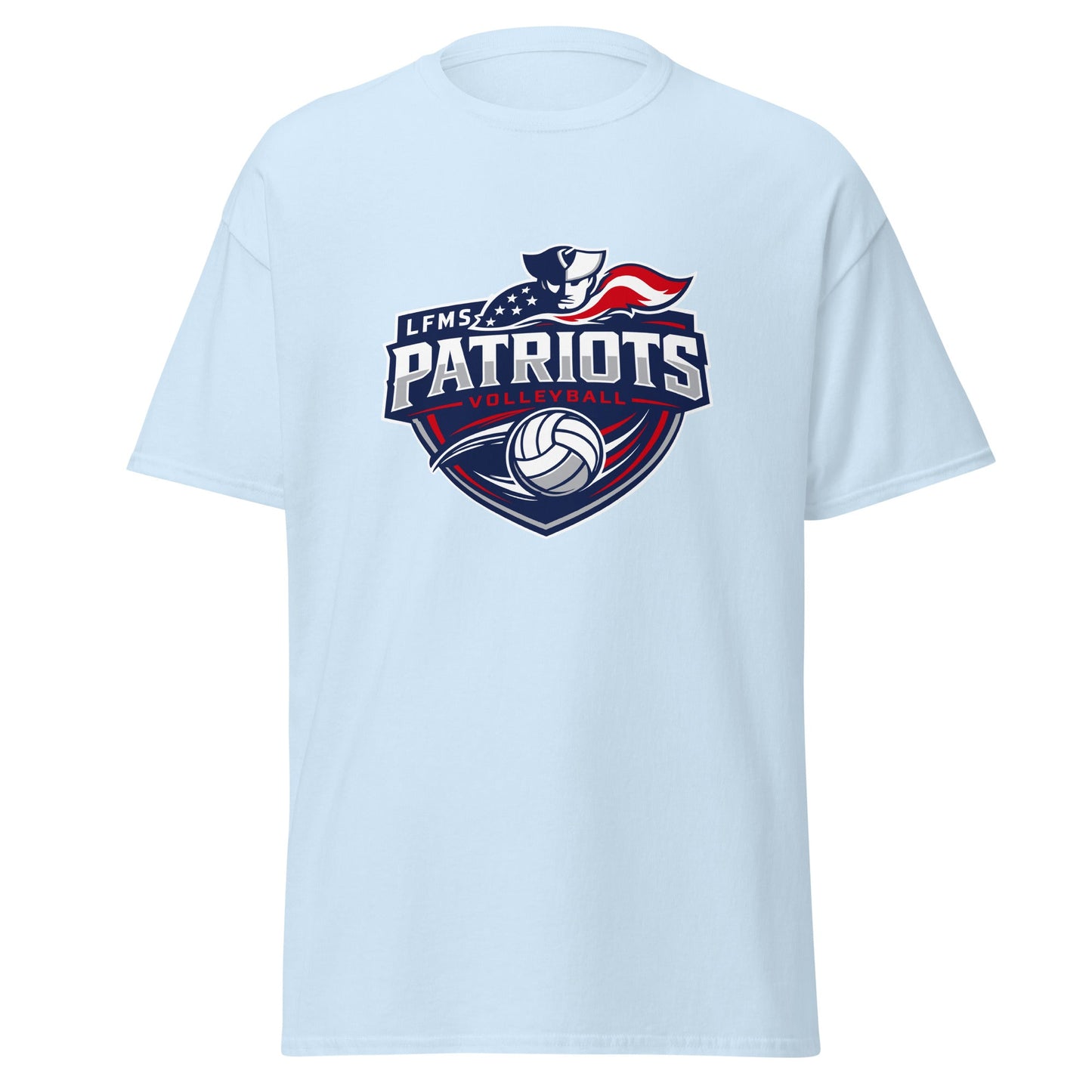 Classic | T-Shirt | LFMS Athletics | Patriots Volleyball Logo