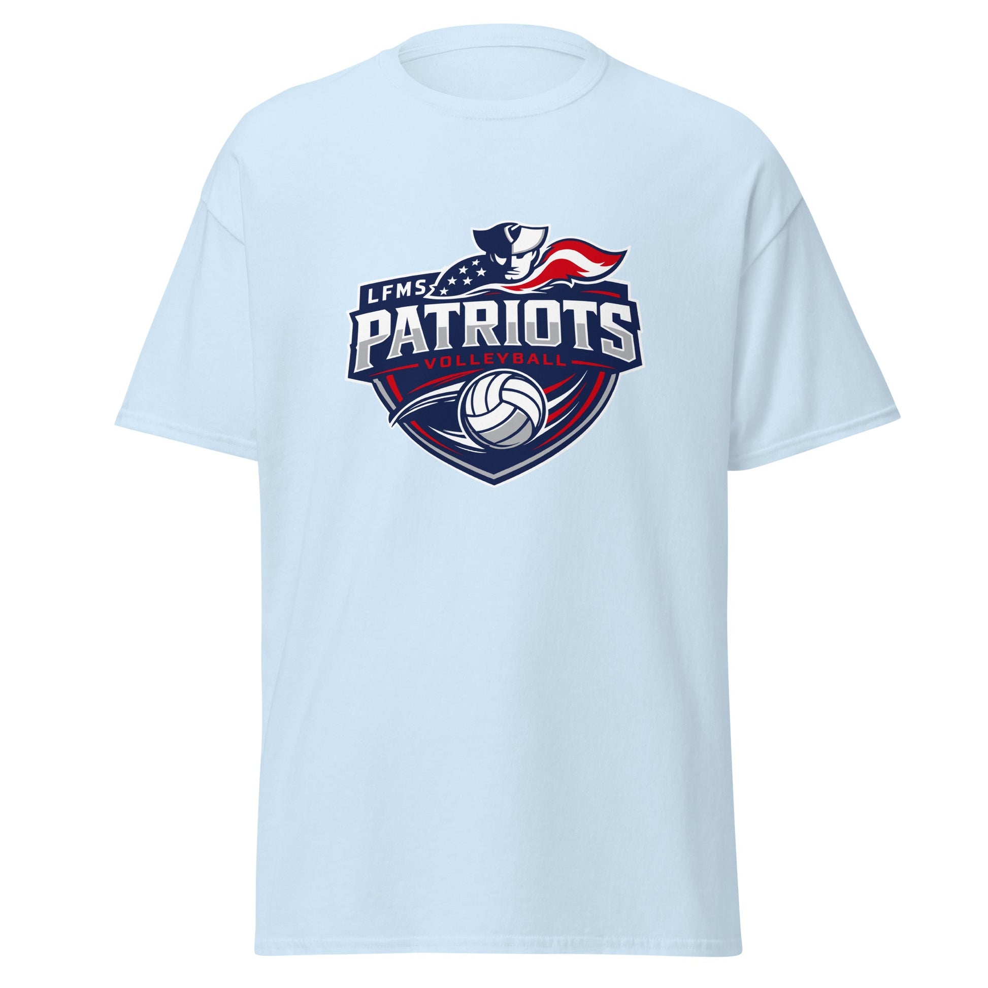 Classic | T-Shirt | LFMS Athletics | Patriots Volleyball Logo