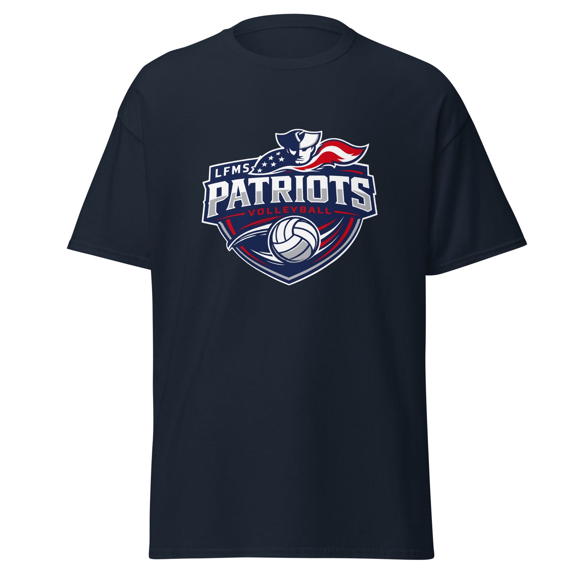 Classic | T-Shirt | LFMS Athletics | Patriots Volleyball Logo