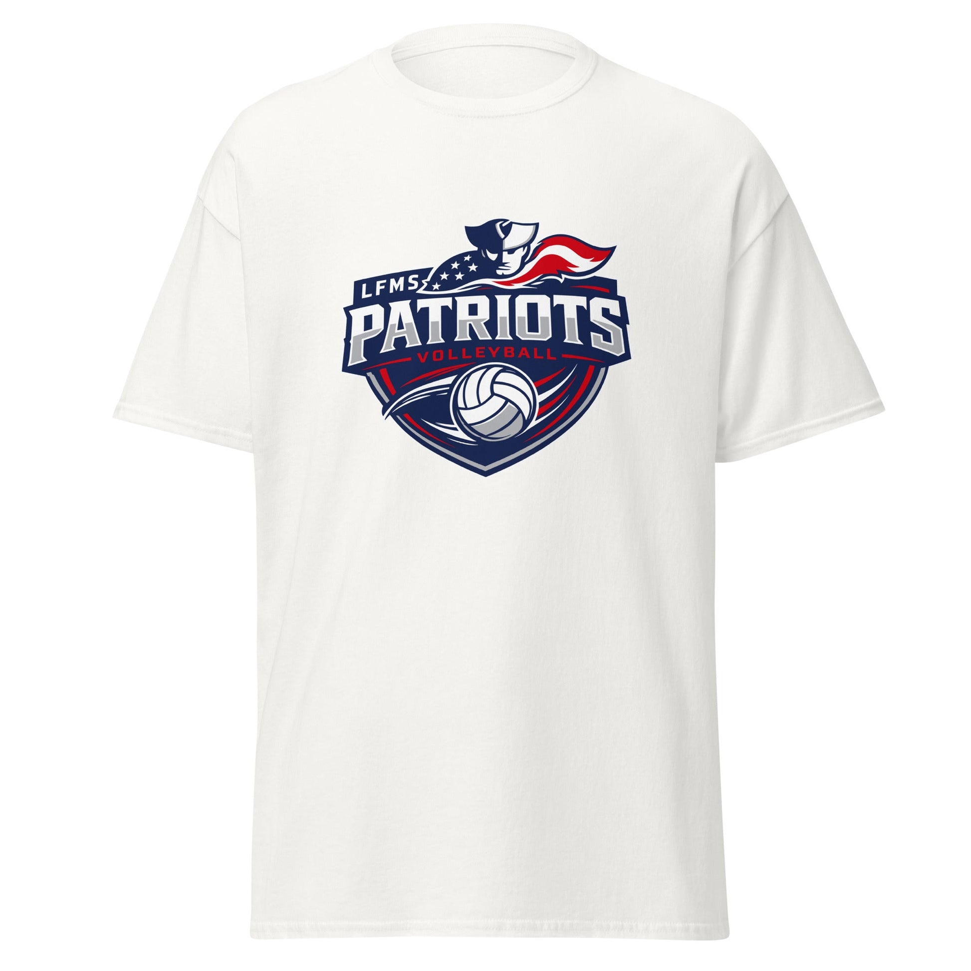 Classic | T-Shirt | LFMS Athletics | Patriots Volleyball Logo