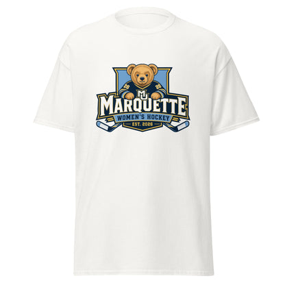 Classic | T-Shirt | Marquette University Women's Hockey | Bear Athletics Logo
