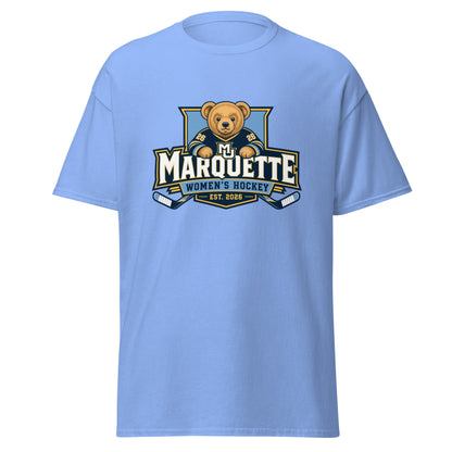 Classic | T-Shirt | Marquette University Women's Hockey | Bear Athletics Logo