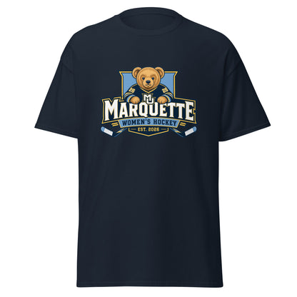 Classic | T-Shirt | Marquette University Women's Hockey | Bear Athletics Logo