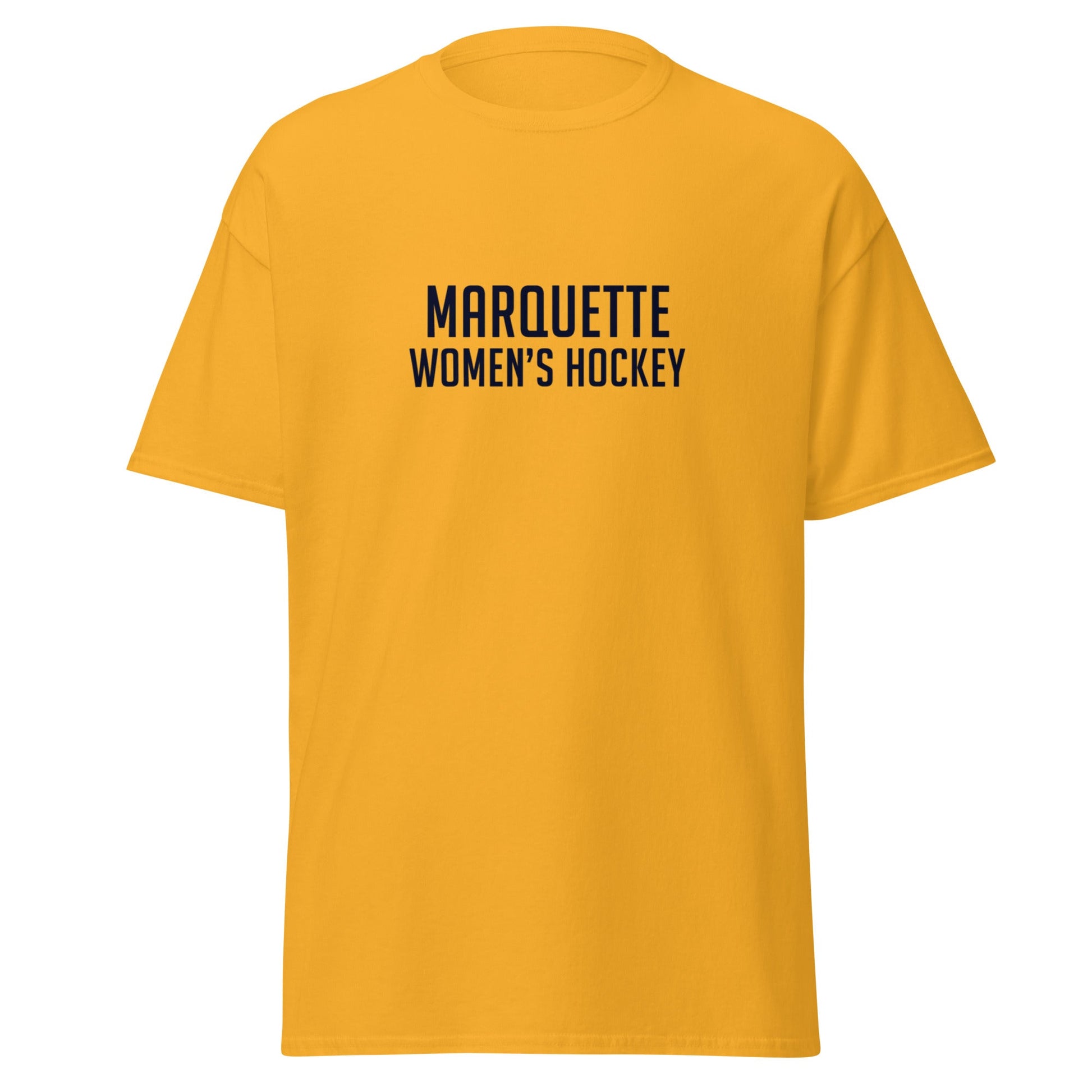 Classic | T-Shirt | Marquette University Women's Hockey | Collegiate Front Logo