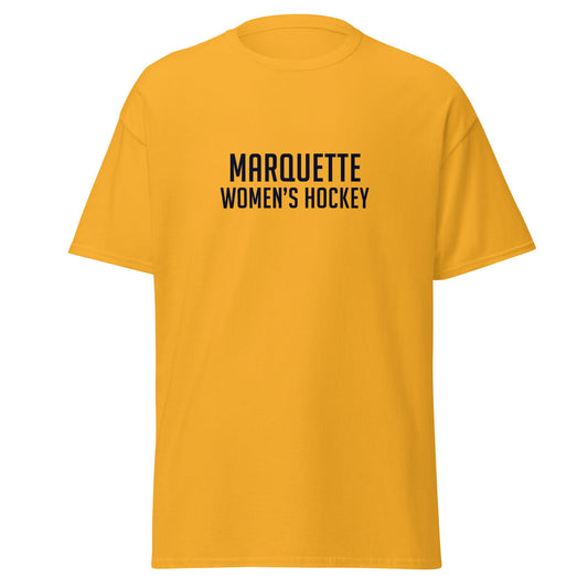 Classic | T-Shirt | Marquette University Women's Hockey | Collegiate Front Logo