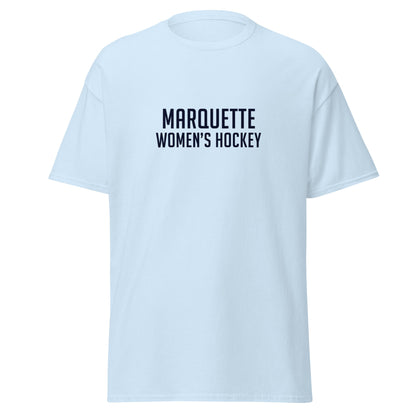 Classic | T-Shirt | Marquette University Women's Hockey | Collegiate Front Logo