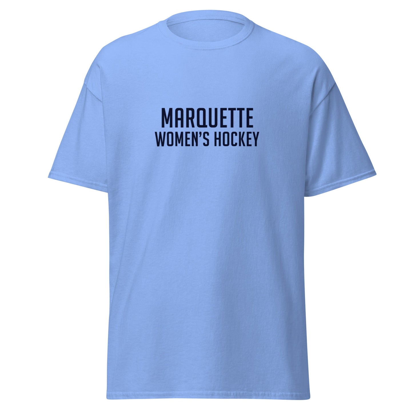 Classic | T-Shirt | Marquette University Women's Hockey | Collegiate Front Logo