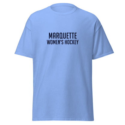 Classic | T-Shirt | Marquette University Women's Hockey | Collegiate Front Logo