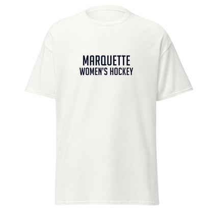 Classic | T-Shirt | Marquette University Women's Hockey | Collegiate Front Logo