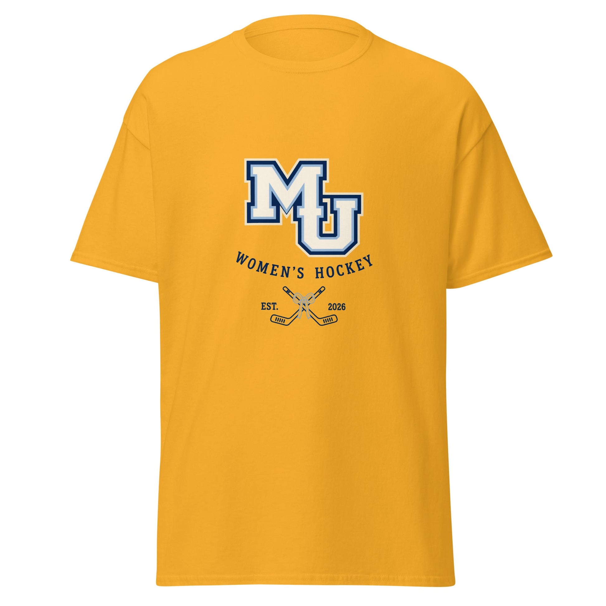 Classic | T-Shirt | Marquette University Women's Hockey | Crest Logo