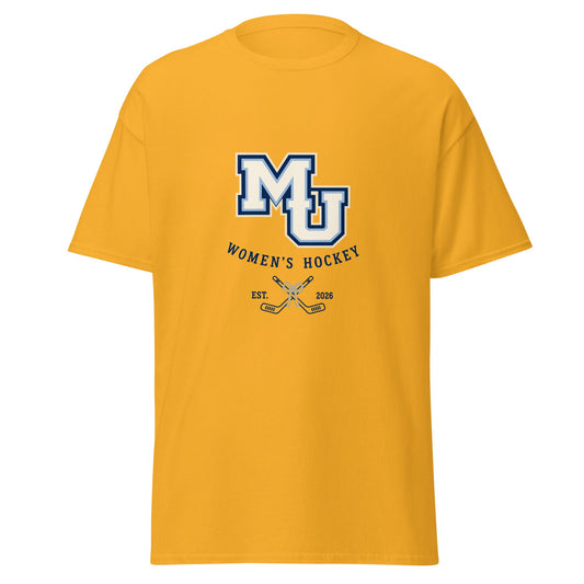 Classic | T-Shirt | Marquette University Women's Hockey | Crest Logo