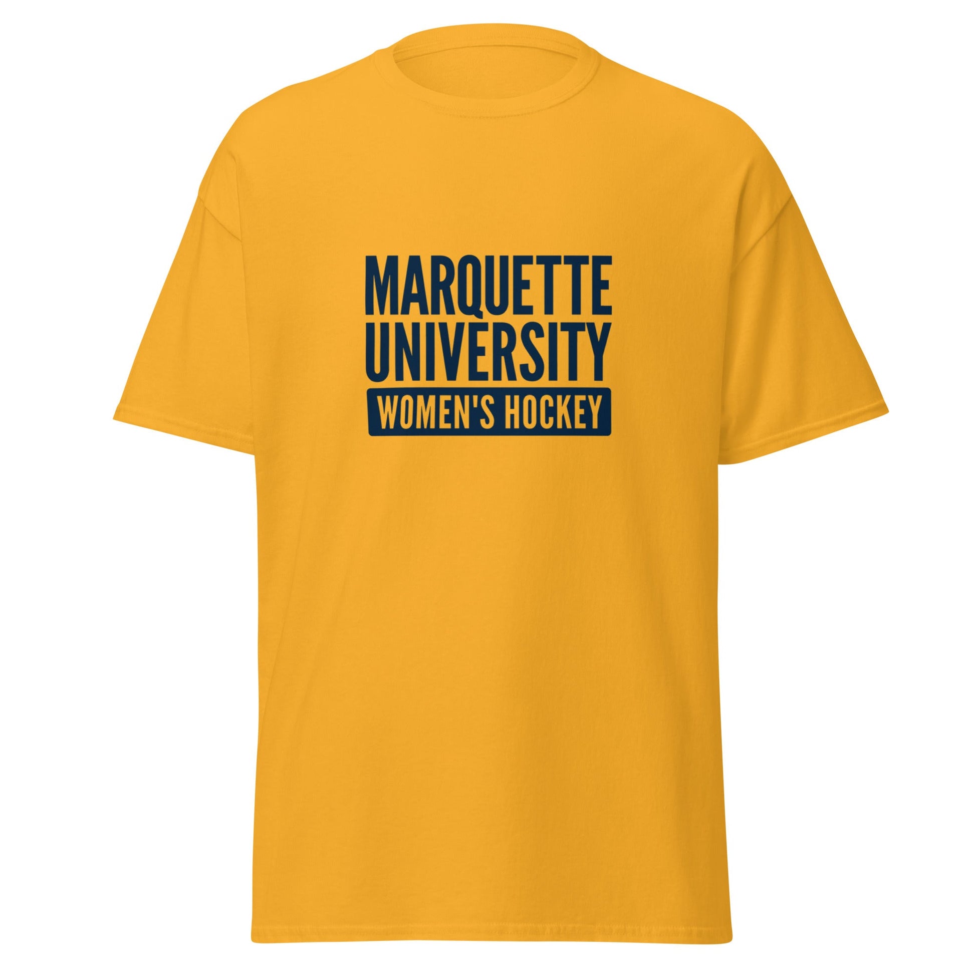 Classic | T-Shirt | Marquette University Women's Hockey | Modern Script Logo