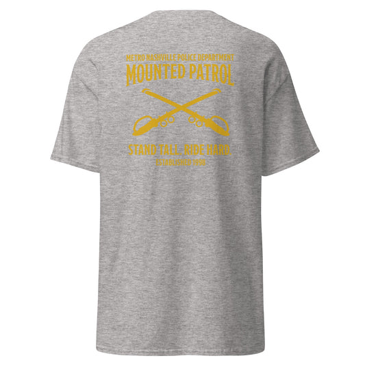 Classic | T-Shirt | Metro Nashville Police Department Horse Mounted Patrol | Stand Tall Logo
