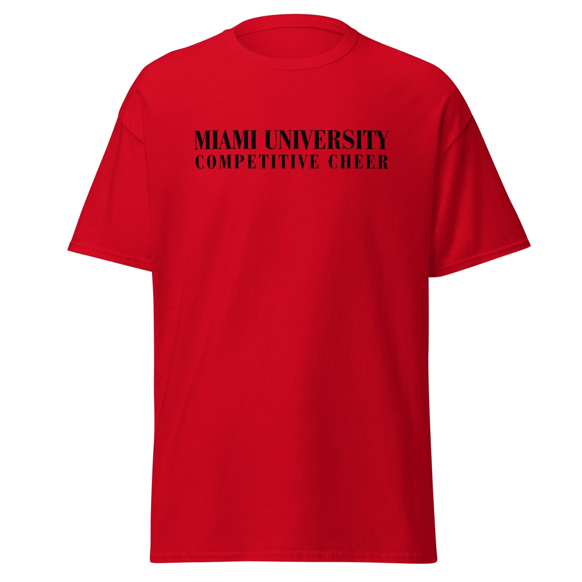 Classic | T-Shirt | Miami University Competitive Cheer Team | Alt Logo