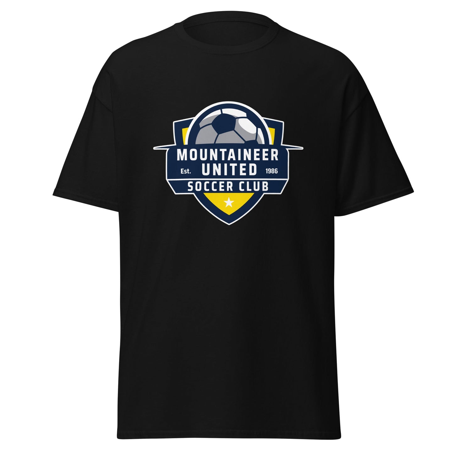 Classic | T-Shirt | Mountaineer United Soccer Club | Alpine Crest Logo