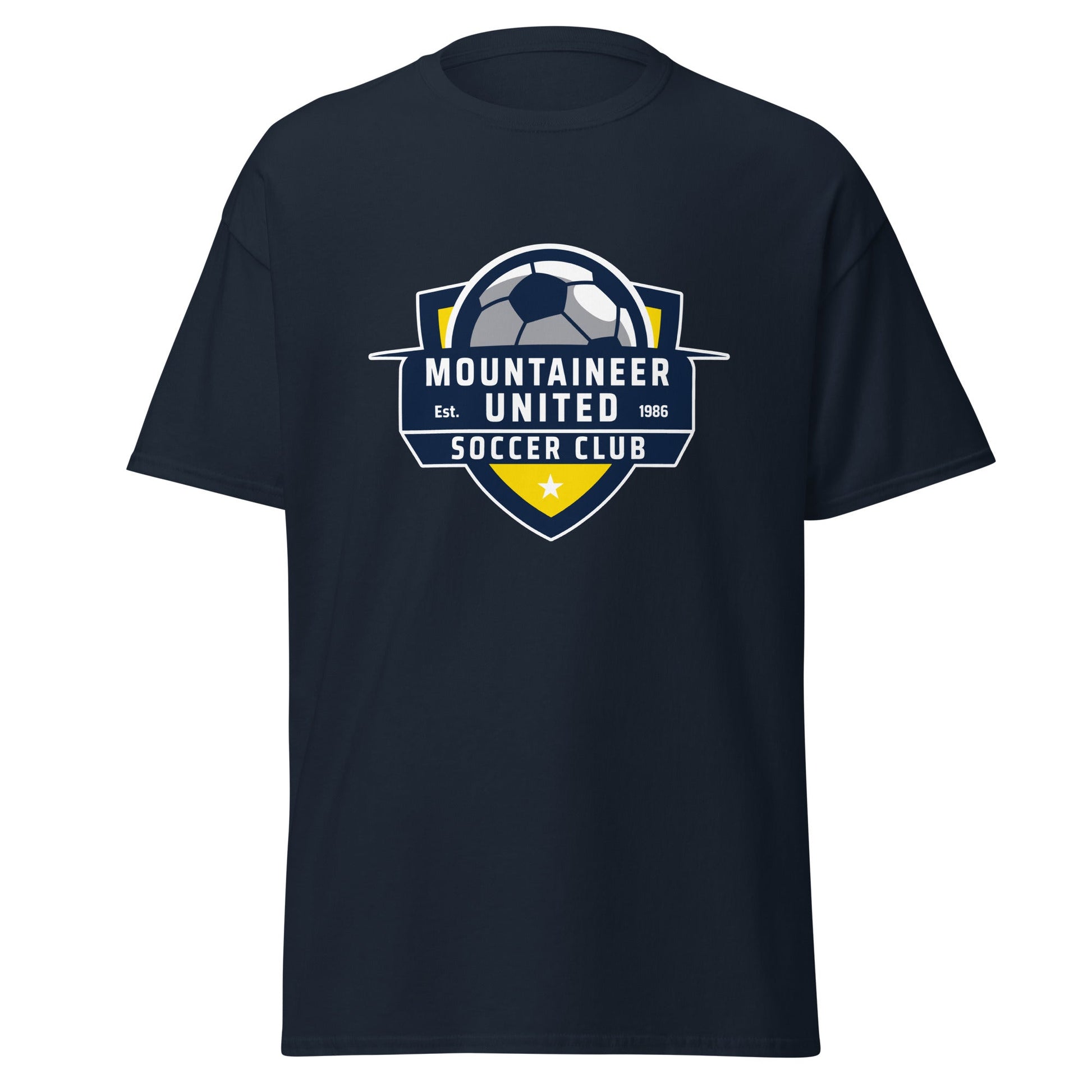Classic | T-Shirt | Mountaineer United Soccer Club | Alpine Crest Logo