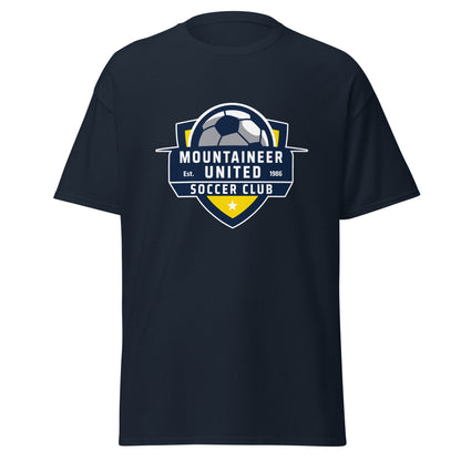 Classic | T-Shirt | Mountaineer United Soccer Club | Alpine Crest Logo