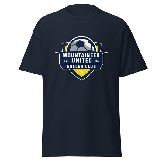 Classic | T-Shirt | Mountaineer United Soccer Club | Alpine Crest Logo