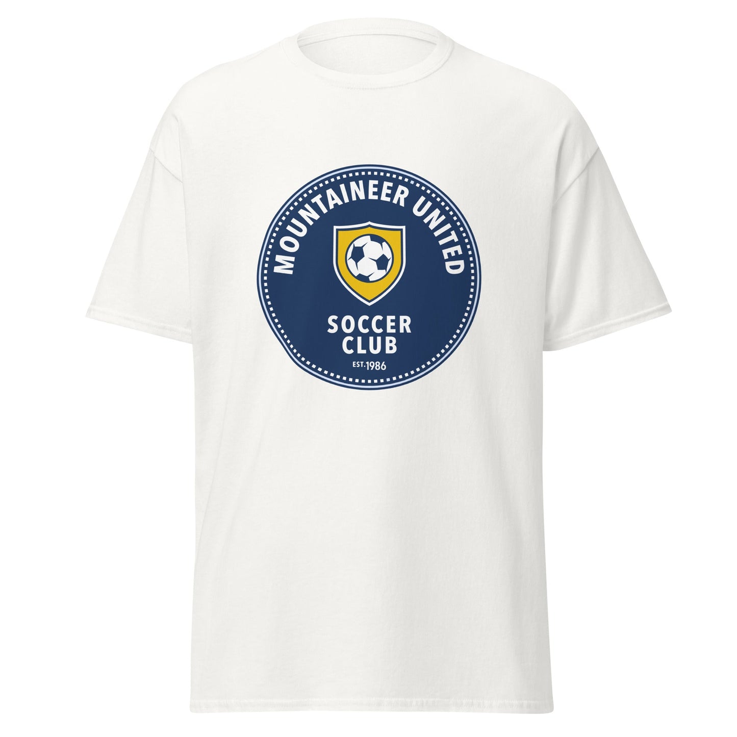 Classic | T-Shirt | Mountaineer United Soccer Club | Badge Logo