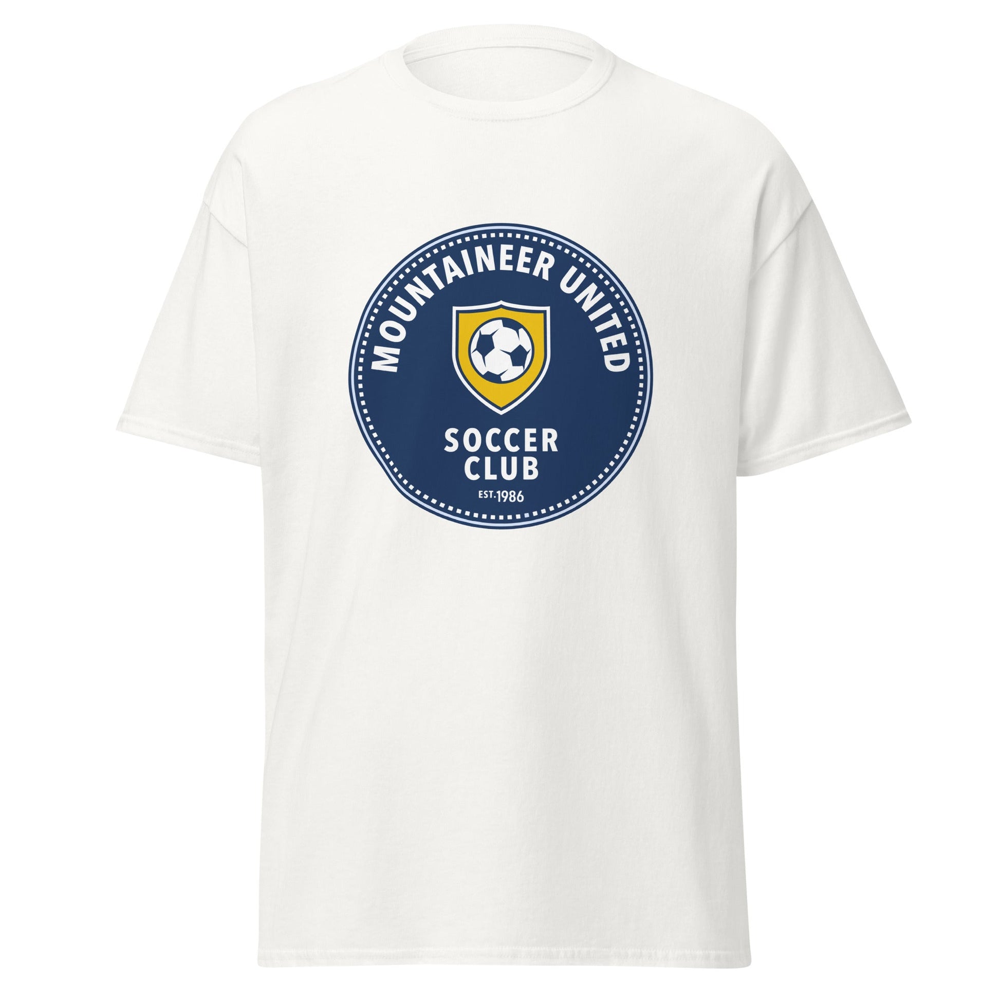 Classic | T-Shirt | Mountaineer United Soccer Club | Badge Logo