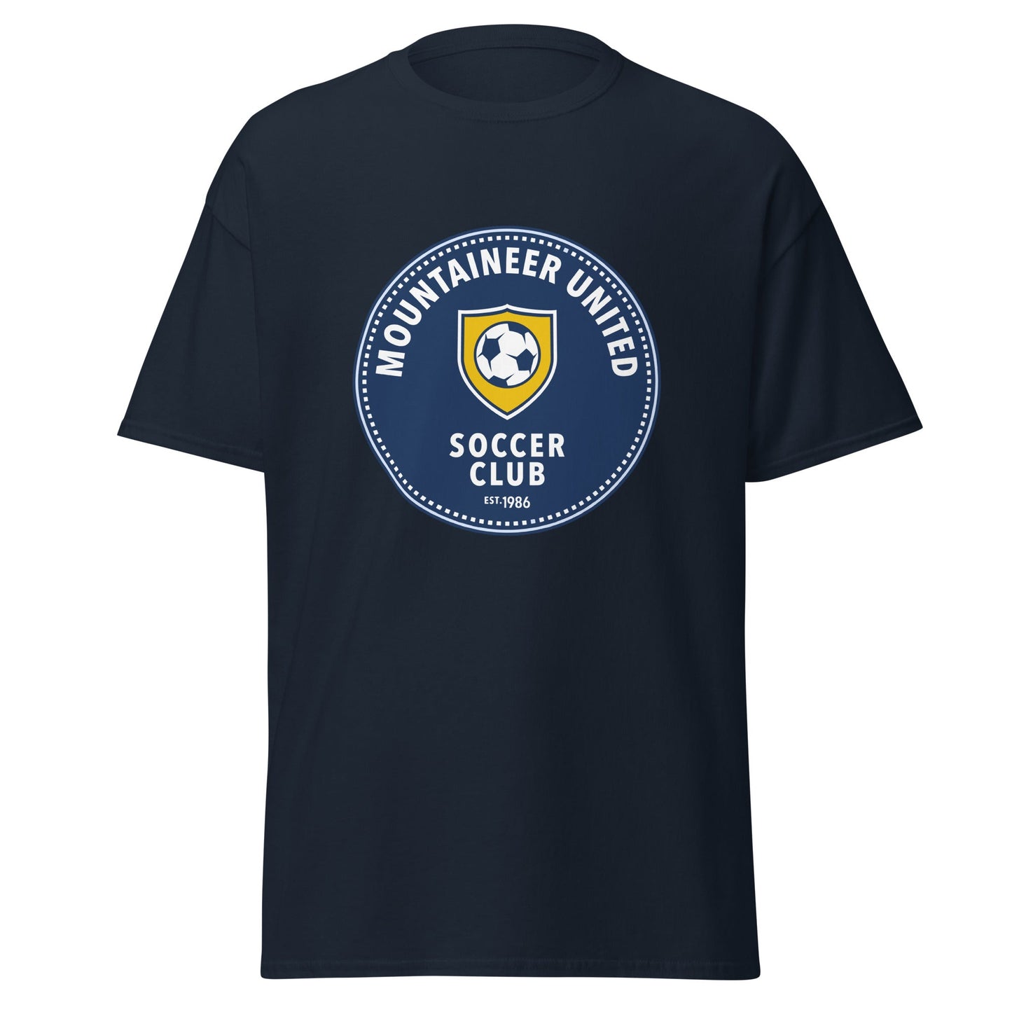 Classic | T-Shirt | Mountaineer United Soccer Club | Badge Logo