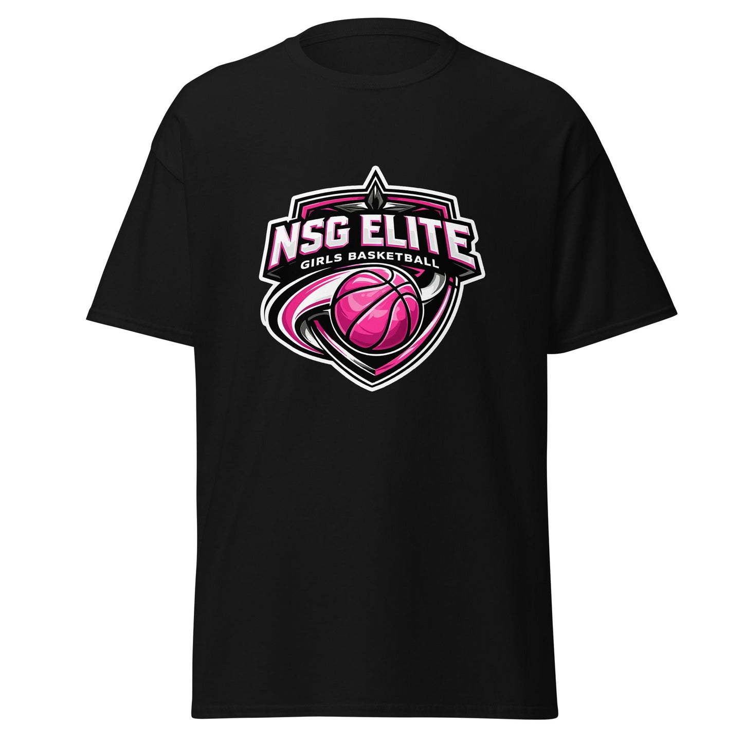 Classic | T-Shirt | NSG Elite Women’s Basketball | Vanguard Shield Logo