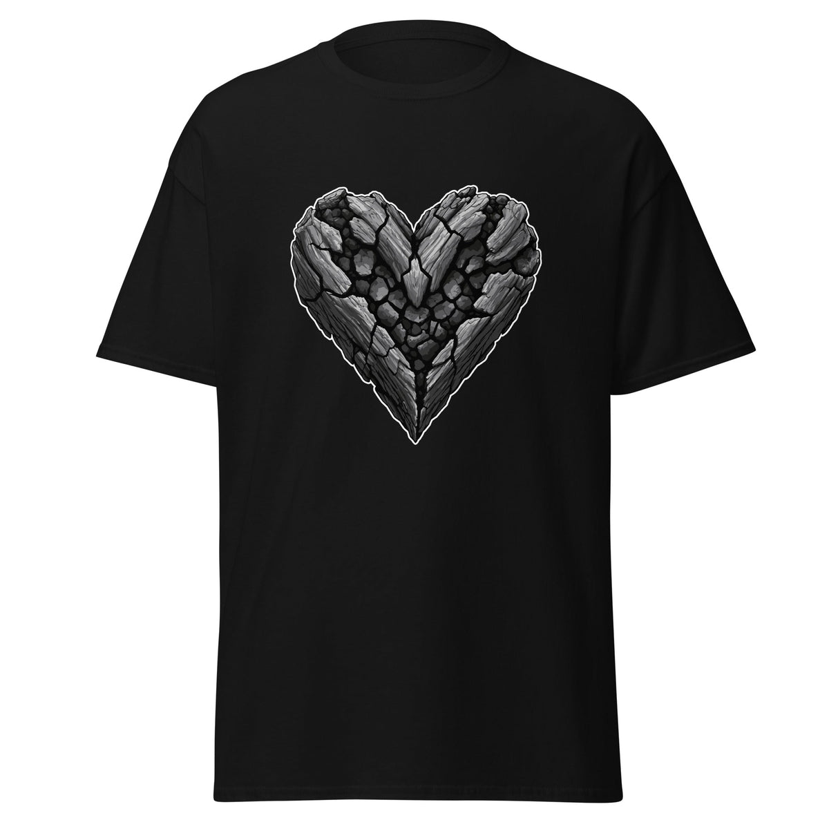 Classic | T-Shirt | Obsidian Heartbeat | Emblem Logo