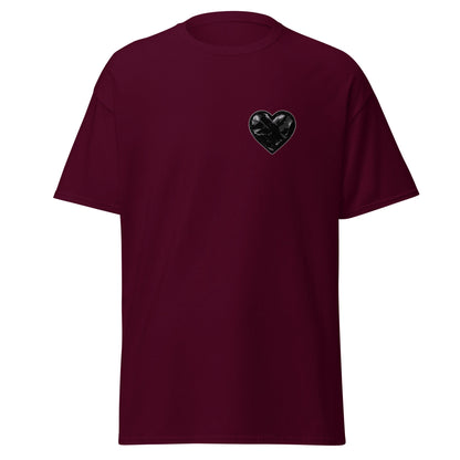 Classic | T-Shirt | Obsidian Heartbeat | Heart Crest Logo