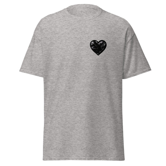 Classic | T-Shirt | Obsidian Heartbeat | Heart Crest Logo