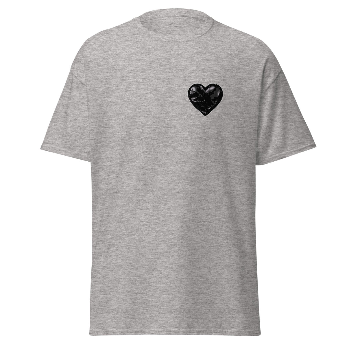 Classic | T-Shirt | Obsidian Heartbeat | Heart Crest Logo
