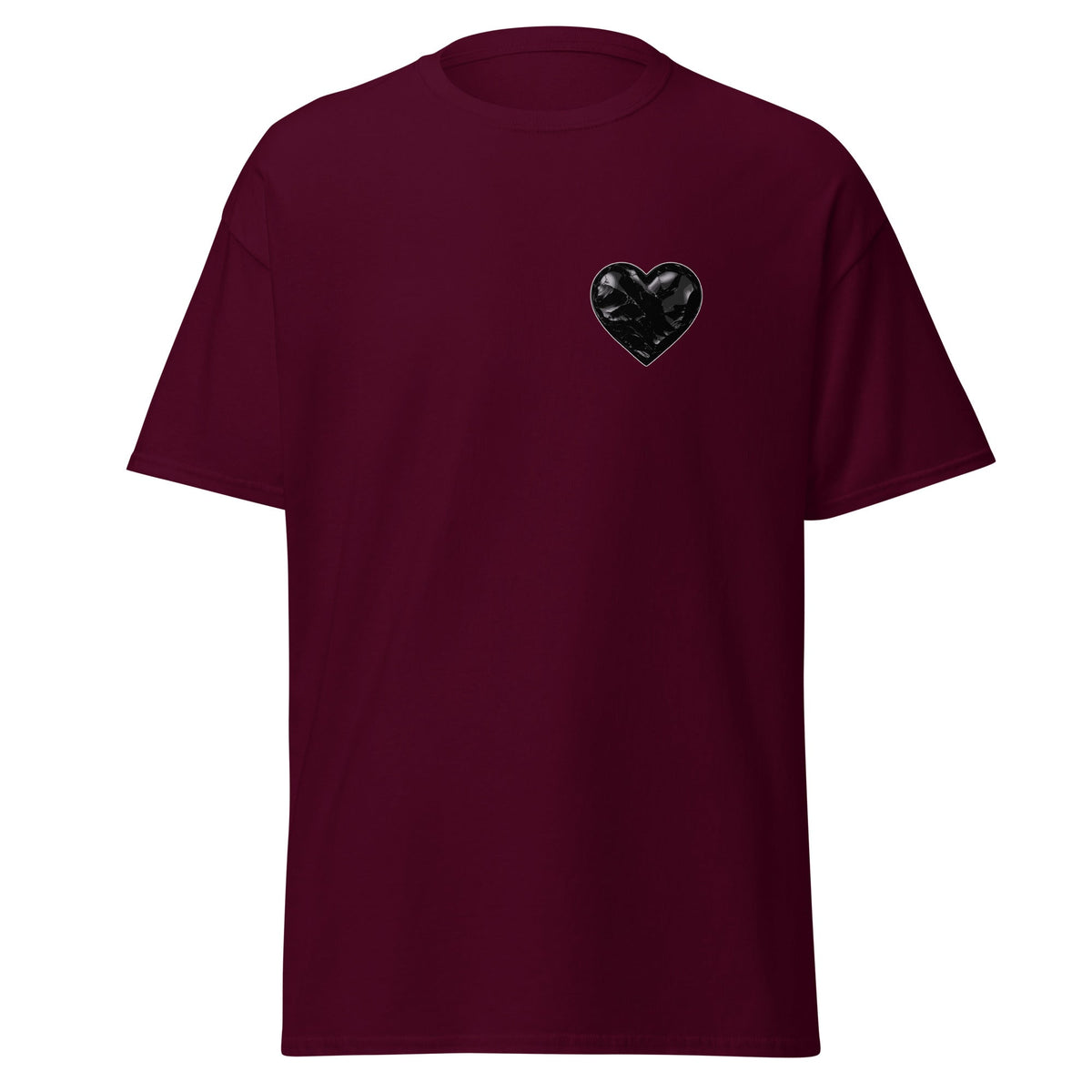 Classic | T-Shirt | Obsidian Heartbeat | Heart Crest Logo
