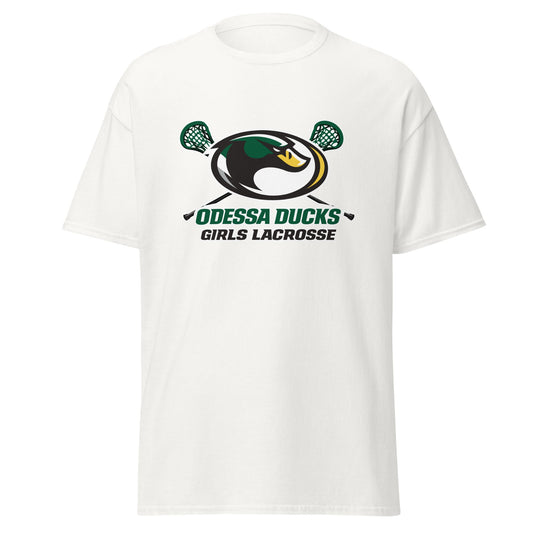 Classic | T-Shirt | Odessa Girls Lacrosse | Duck Sticks Logo