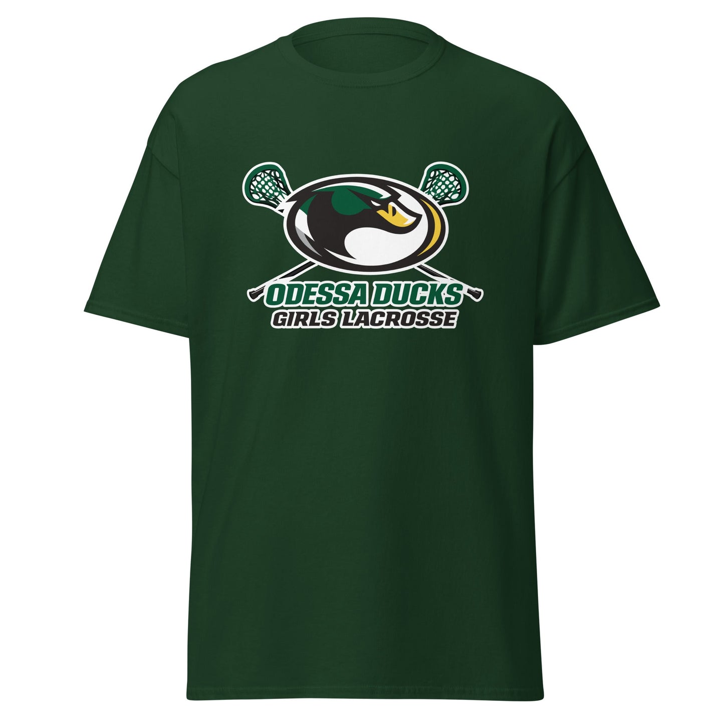Classic | T-Shirt | Odessa Girls Lacrosse | Duck Sticks Logo
