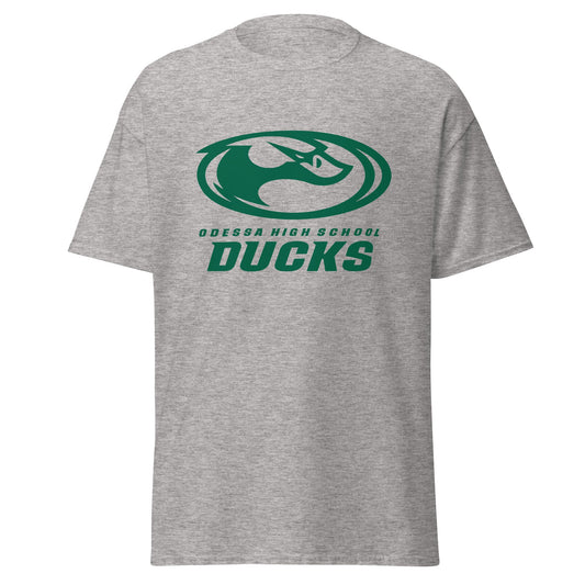 Classic | T-Shirt | Odessa Girls Lacrosse | Ducks Green Logo