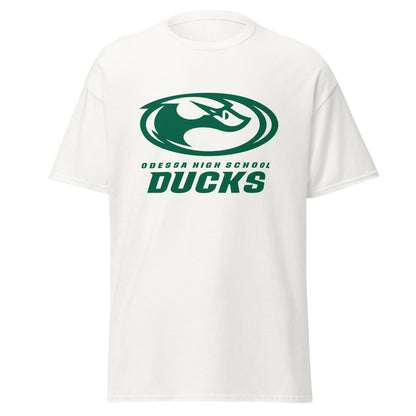Classic | T-Shirt | Odessa Girls Lacrosse | Ducks Green Logo