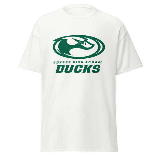 Classic | T-Shirt | Odessa Girls Lacrosse | Ducks Green Logo