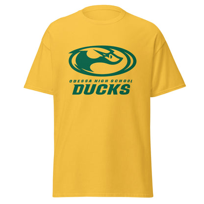 Classic | T-Shirt | Odessa Girls Lacrosse | Ducks Green Logo